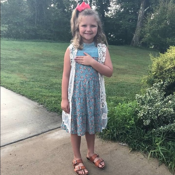 Girls Size 7 Knit Works Boho Dress 